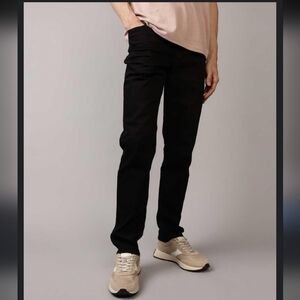 American Eagle Outfitters Slim Straight Black, STRETCH Jeans SIZE 34X30.